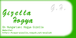 gizella hogya business card